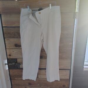 Talbots White Chinos Classic Style